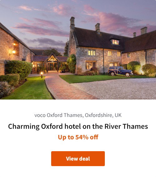 Charming Oxford hotel on the River Thames