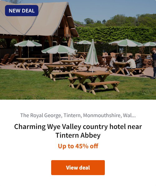 Charming Wye Valley country hotel near Tintern Abbey