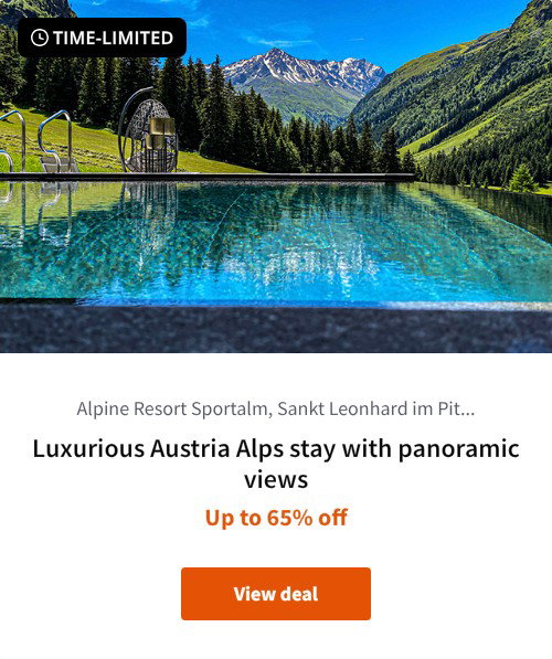Luxurious Austria Alps stay with panoramic views