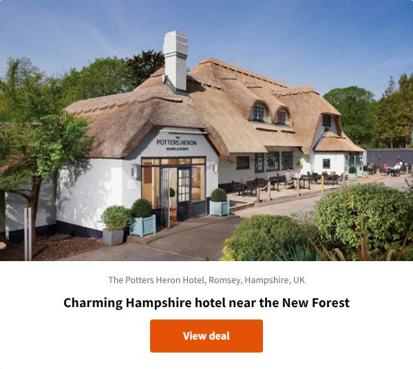 Charming Hampshire hotel near the New Forest