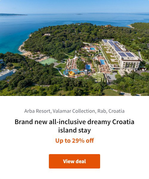 Brand new all-inclusive dreamy Croatia island stay