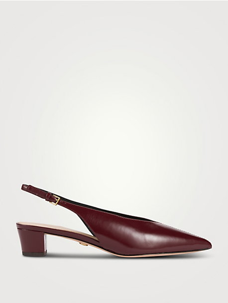 Pamela Leather Slingback Pumps