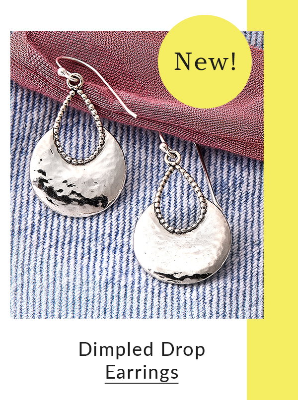 Dimpled Drop Earrings