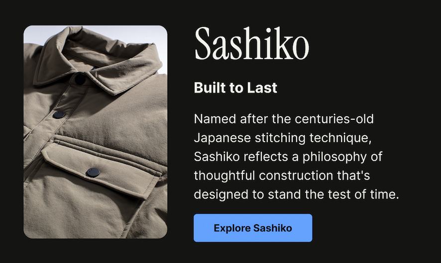 Sashiko - Built to last