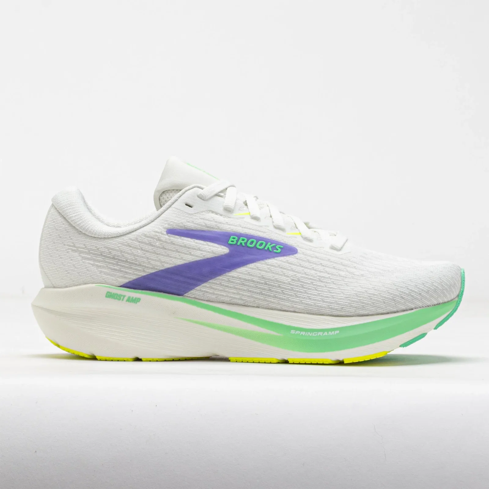 Image of Brooks Ghost Amp Women's Grey/Grey/Paradise Green