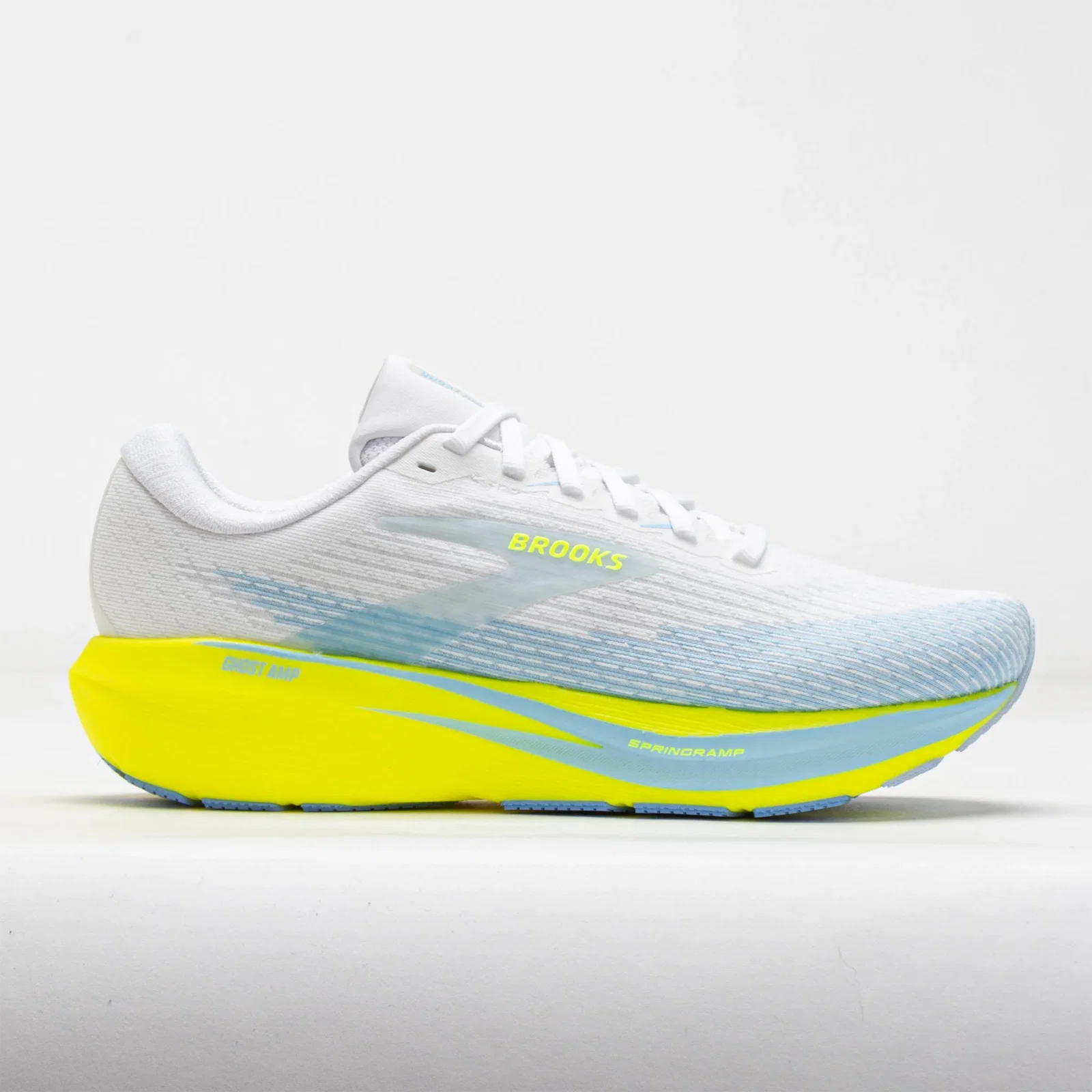 Image of Brooks Ghost Amp Women's White/Blue/Nightlife