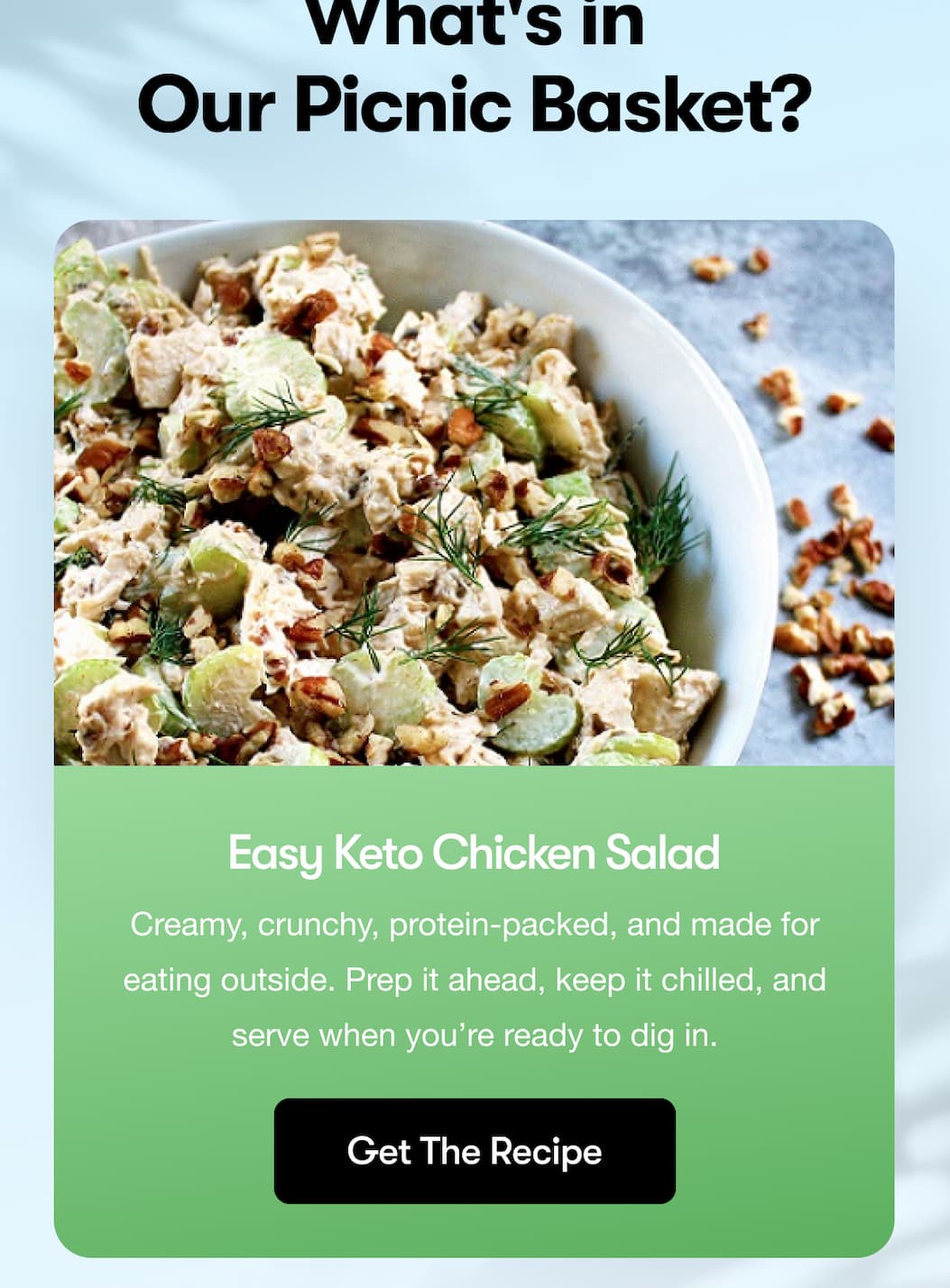 Easy keto chicken salad