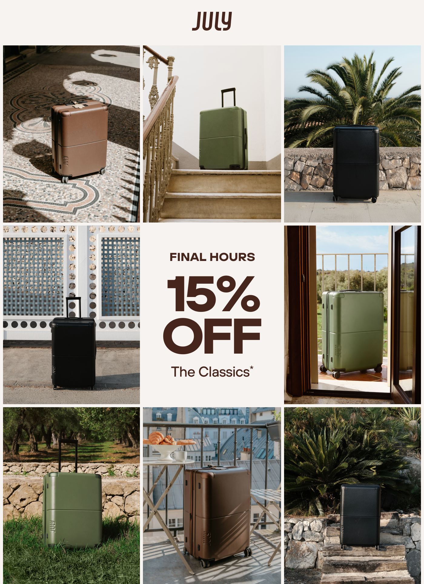 15% Off Classics 