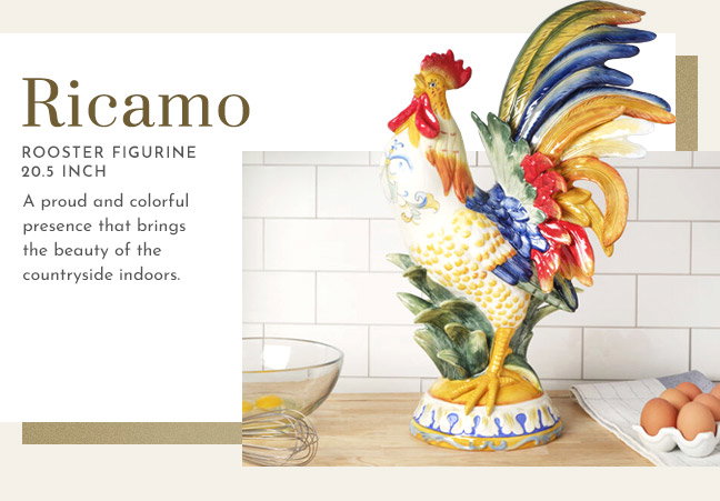 Ricamo Rooster Figurine 20.5 IN ----- Shop Now