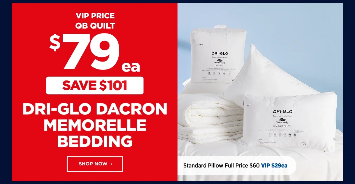 dri glo dacron memorable bedding