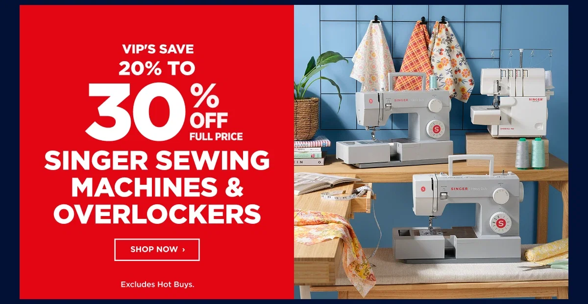 Singer sewing machine & overlockers