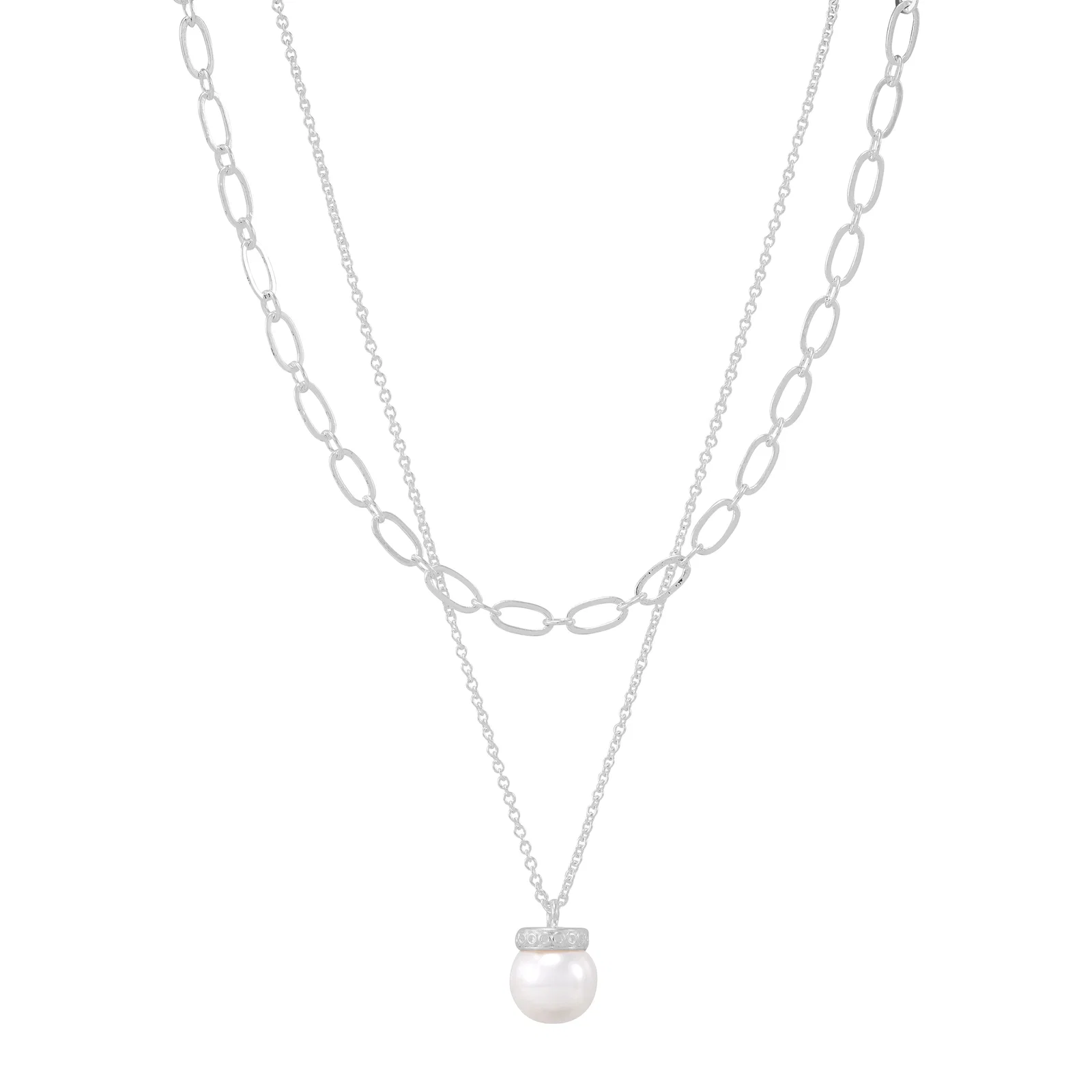 East Coast Layered Necklace, Pearl