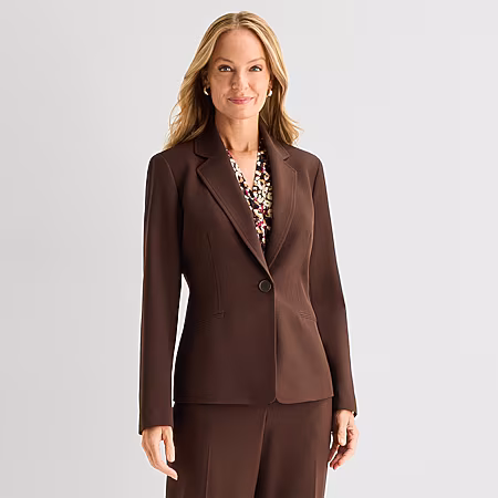 Image of Black Label by Evan-Picone Womens Classic Fit Suit Jacket