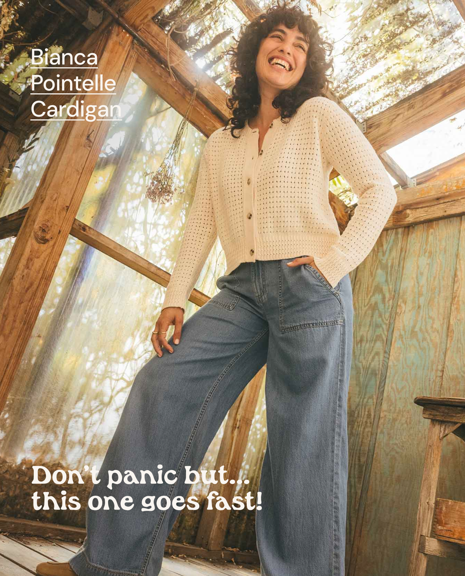 Bianca Pointelle Cardigan