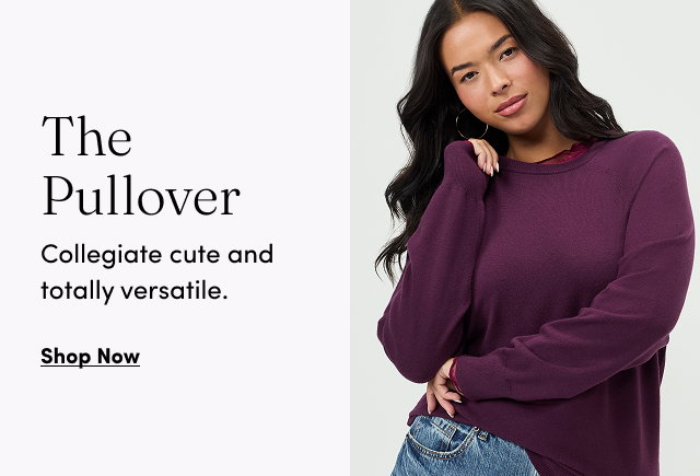 The Pullover | Collegiate cute and totally versatile. | Shop Now >