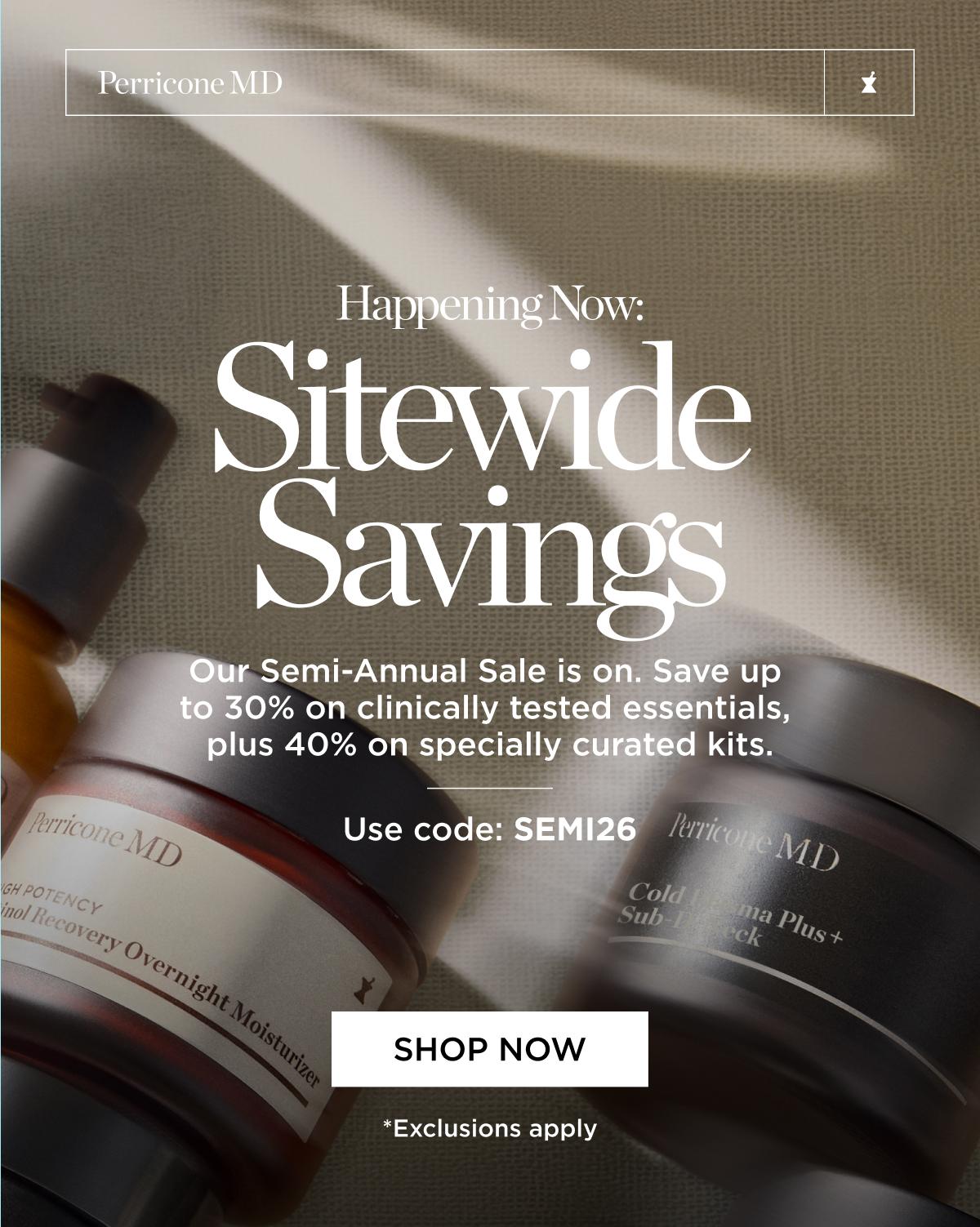 Semi Annual Sale