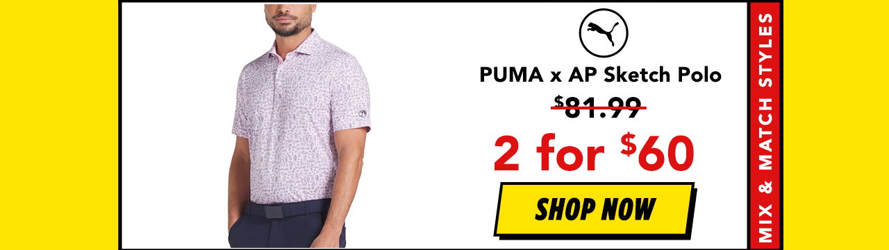 PUMA x AP Sketch Golf Polo - Arnold Palmer Collection