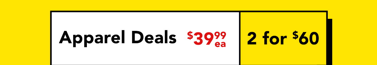 2 for $60 Apparel | Free Shipping over $70