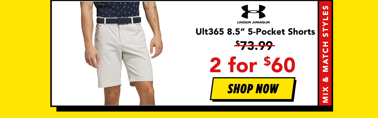 adidas Ultimate365 8.5 Inch Five-Pocket Golf Shorts - ON SALE
