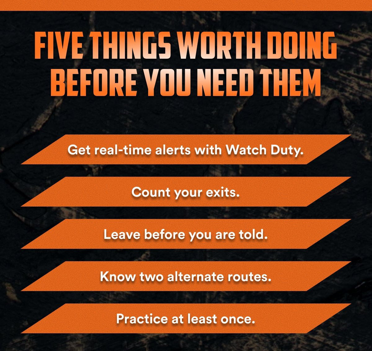 Five things worth doing before you need them