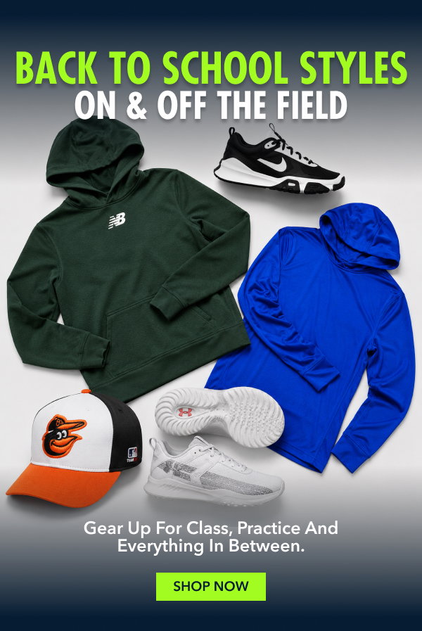 Back To School Styles On & Off The Field. Gear Up for Class Practice And Everything In Between.