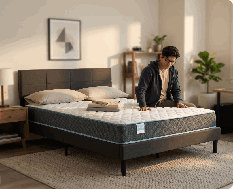 Save $50 on a Sleepy's Basic Bundle with 2 pillows, 1 sheet set and 1 protector