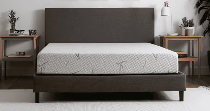 Customer review on Tulo Bamboo mattress “Very comfortable! I love the memory foam—no more tossing and turning at night.”