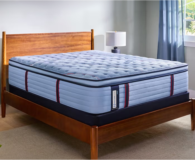 Customer review on Sealy Posturepedic mattress: 'I love my mattress. My back doesn’t hurt anymore, and I get a full eight hours without waking up in the middle of the night.'