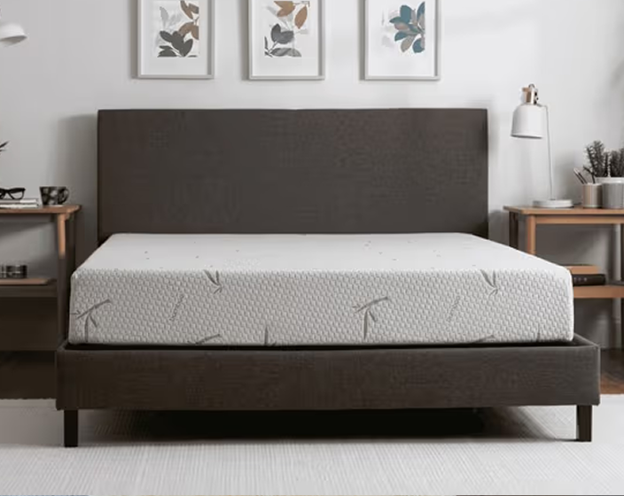 Customer review on Tulo Bamboo mattress “Very comfortable! I love the memory foam—no more tossing and turning at night.”