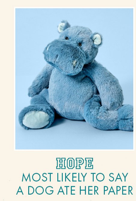Hope Hippo Plush