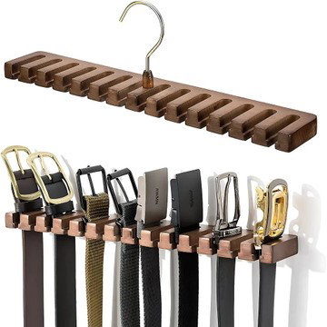 Rotating Tie & Belt Hanger – Multifunctional Wardrobe Organizer Rack for Scarves