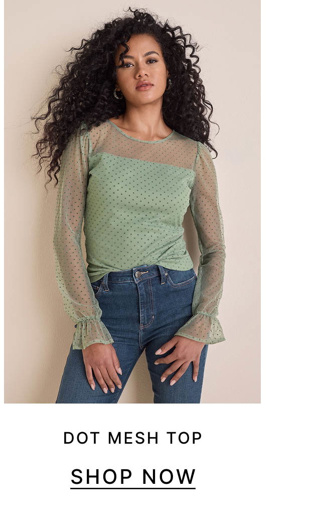 Dot Mesh Top
