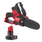 Milwaukee M12 FHS-0 12V FUEL Brushless 15cm HATCHET Pruning Saw - Body & 4.0Ah Battery