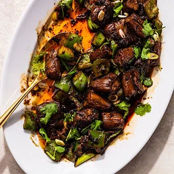 Eggplant with Black Bean Sauce
