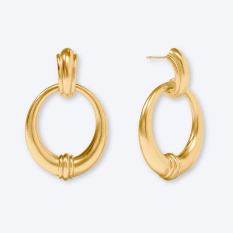 Ladies Portofino Doorknocker Earrings