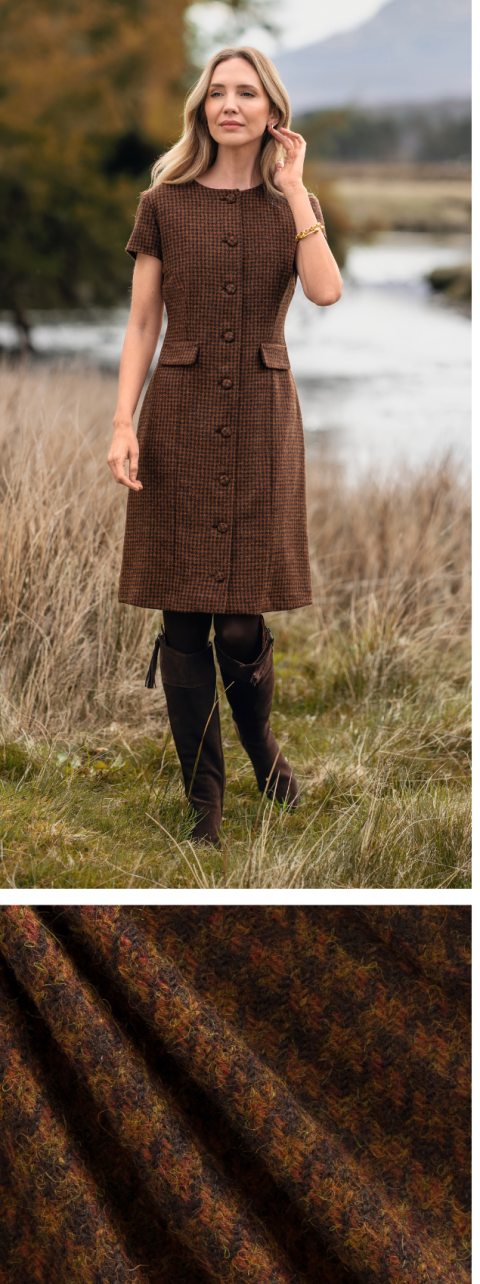 Ladies Tweed Shift Dress