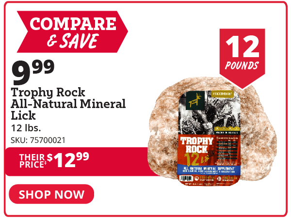 trophy rock mineral lick