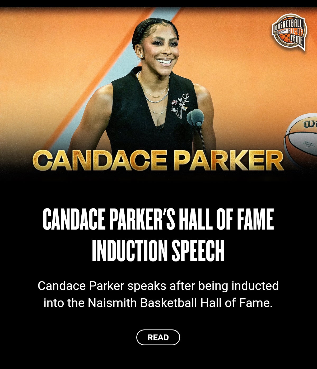 Candace Parker's Hall of Fame Induction Speech