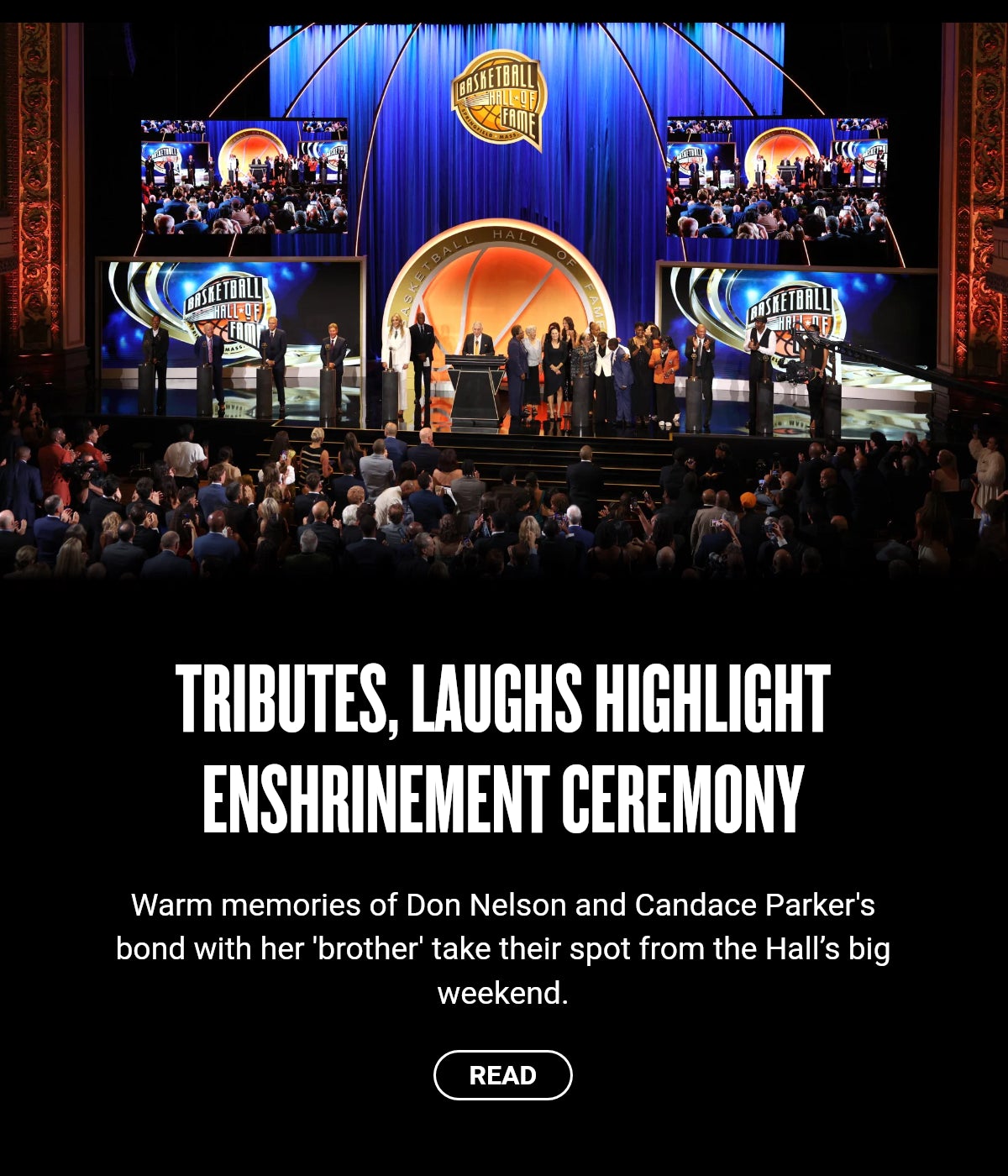 Tributes, laughs highlight Enshrinement Ceremony