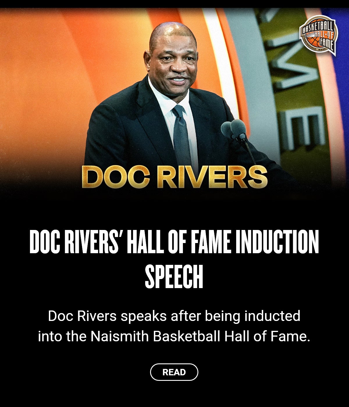 Doc Rivers' Hall of Fame Induction Speech