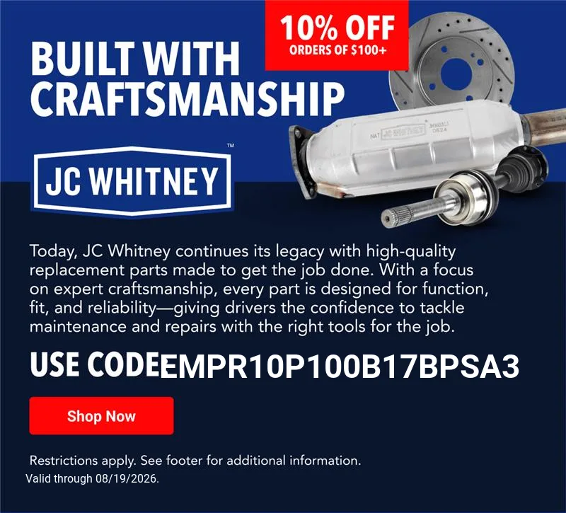 Built With Craftsmanship | 10% OFF Orders of $100
