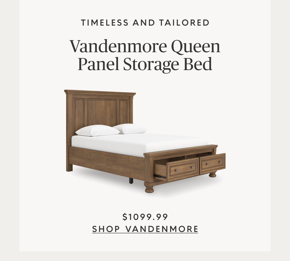 Vandenmore Queen Panel Storage Bed