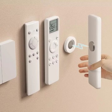 3-Pack Magnetic Remote Control Holders – No-Drill Wall-Mounted Storage for TV & AC Remotes