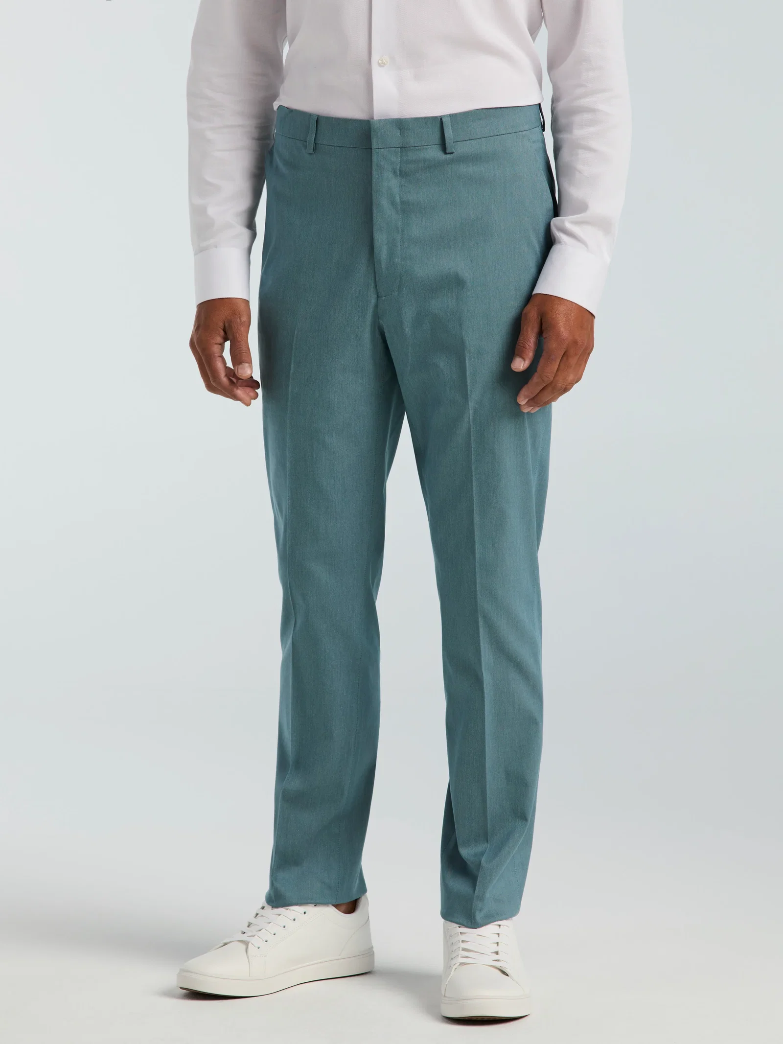Image of Slim Fit Textured Suit Pant