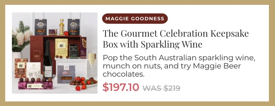 The Gourmet Celebration Keepsake Box with Sparkling Wine