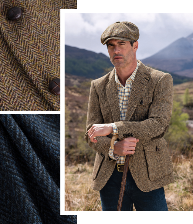 Men's Harris Tweed® Action Back Jacket