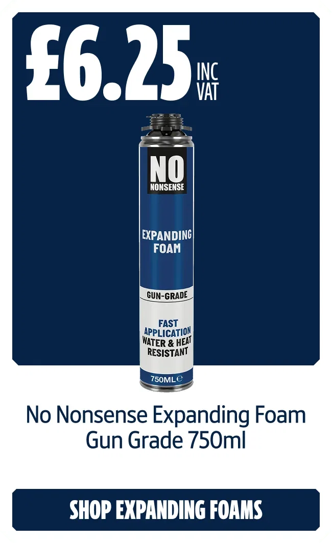 Only £6.25 inc VAT No Nonsense Expanding Foam Gun Grade 750ml. Shop Expanding Foams.