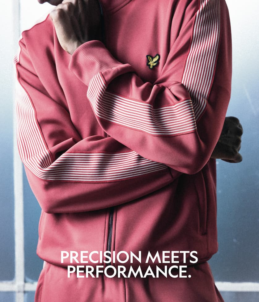 Striped Taped Track Jacket in Garnet