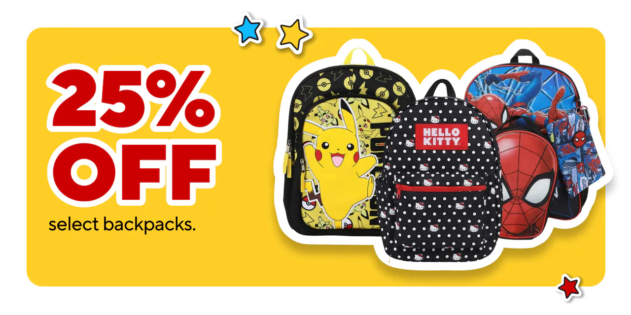 25% off select backpacks
