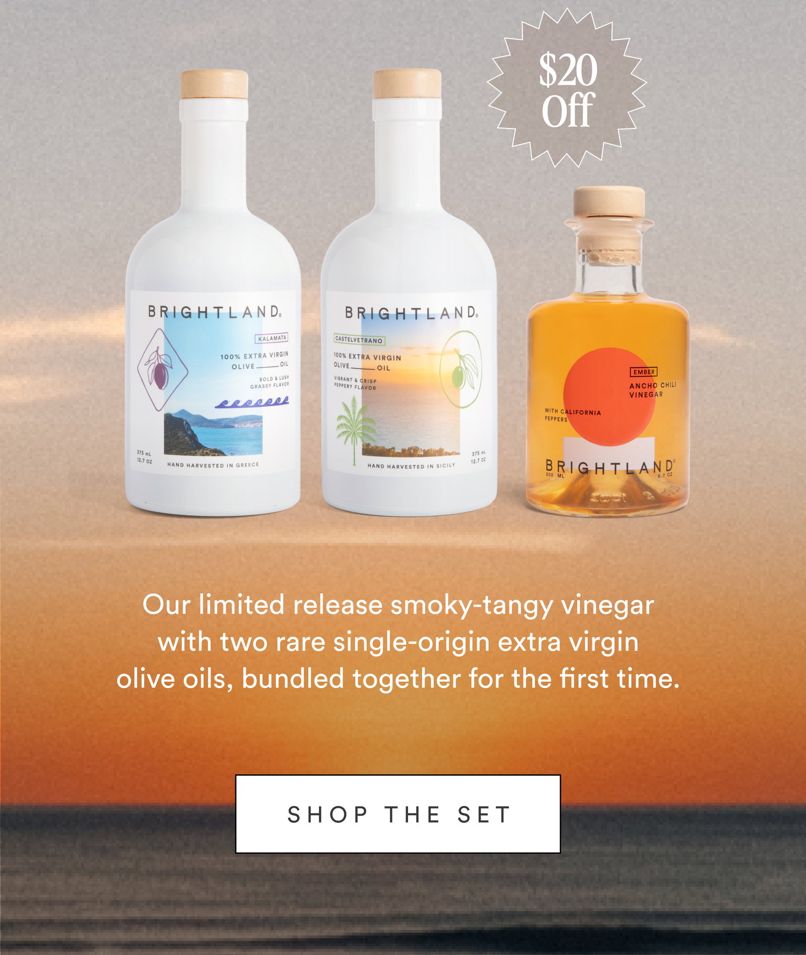 Shop the Set, $20 Off.